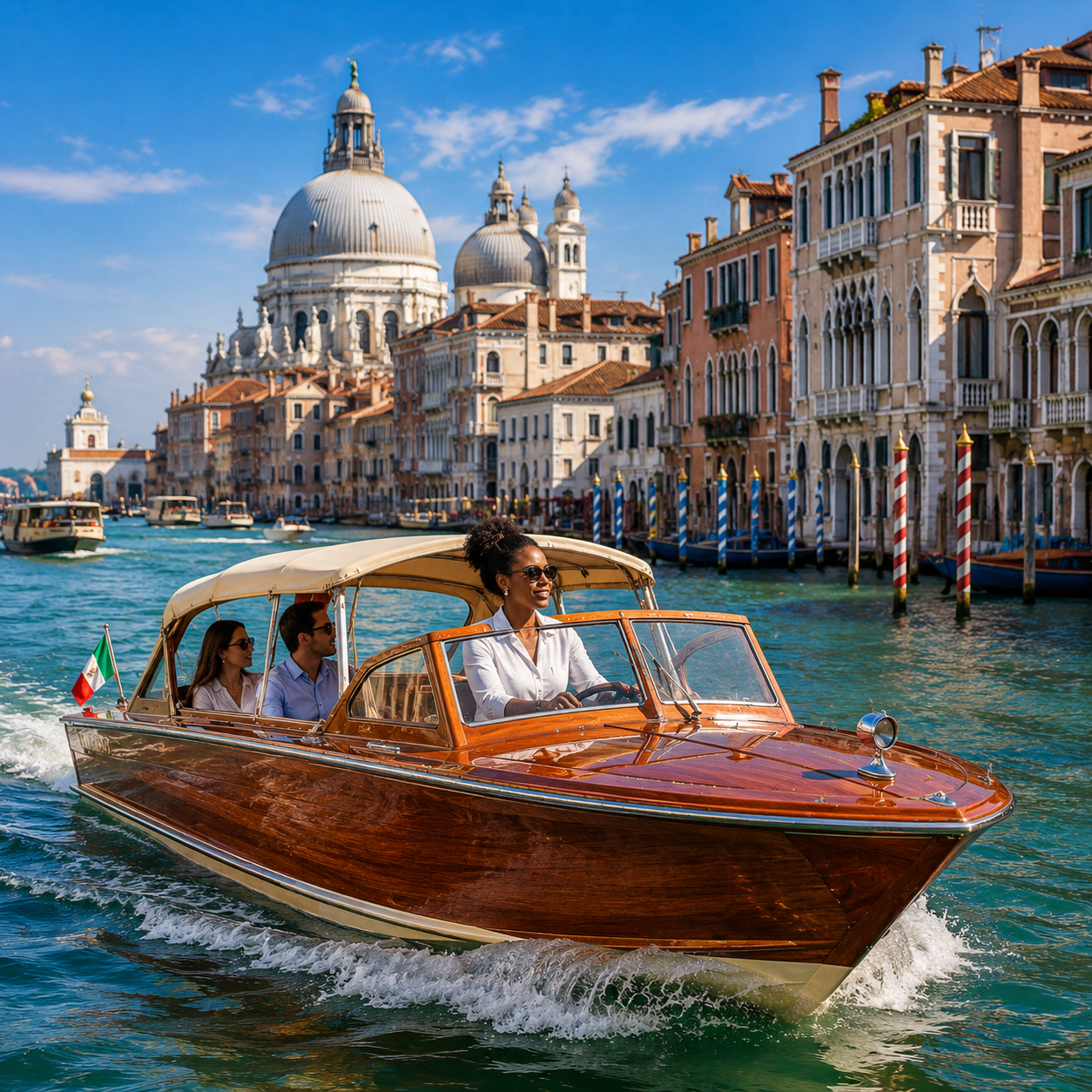 Home motorboat grand canal tour